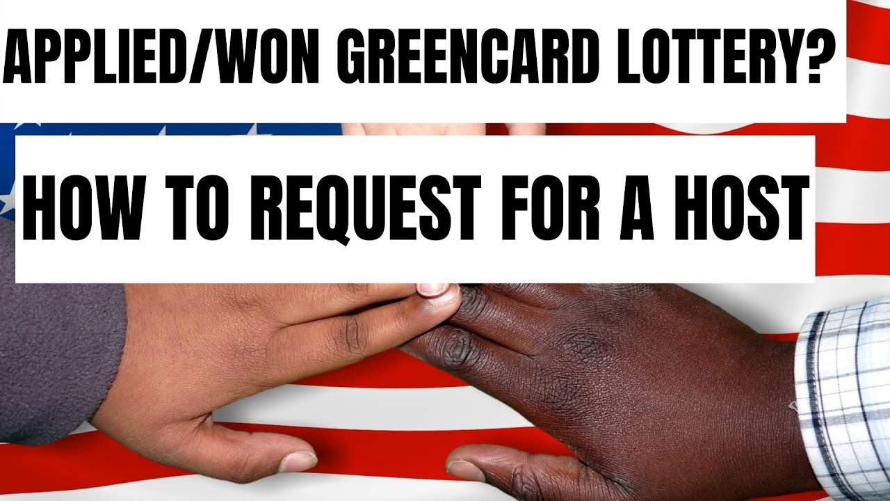 HOW TO REQUEST FOR A HOST AFTER APPLYING OR WINNING DV/GREENCARD LOTTERY!!! MUST WATCH THIS!!