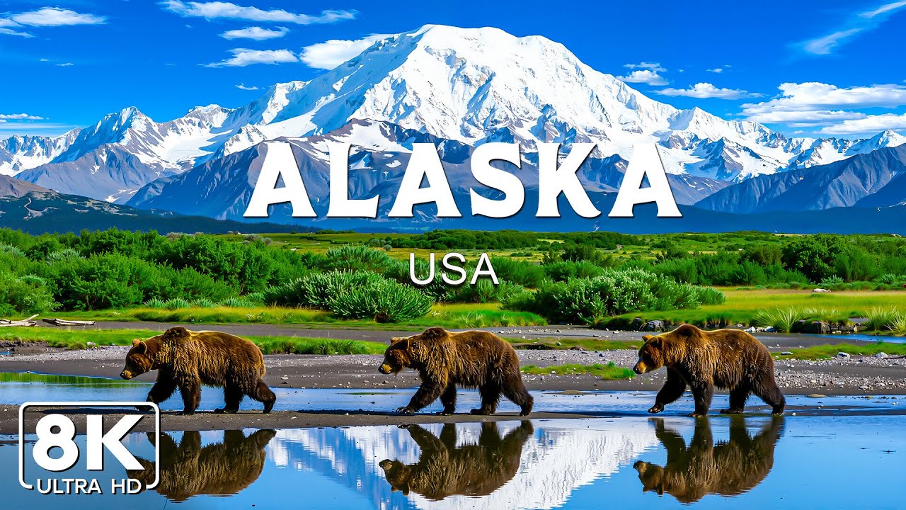 Alaska 8K UHD – Explore The Pristine Wilderness With Majestic Mountains And Eternal Ice Sheets