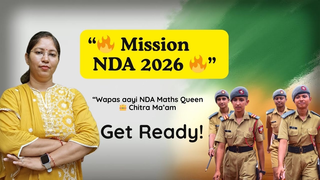 “Mission NDA 2026 ❤️ From Dream to Uniform | Maths Prep with Chitra Ma’am” | THE TUTORS Academy