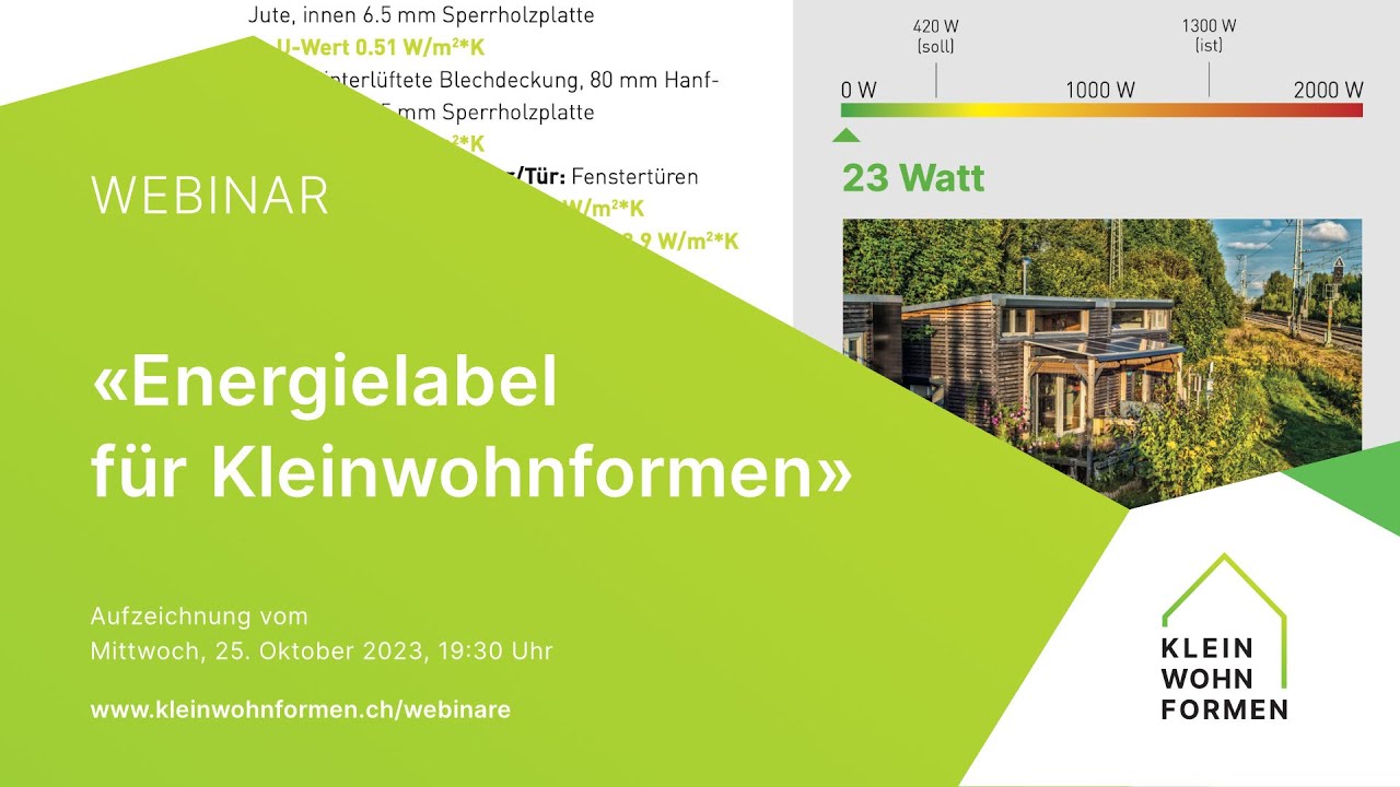 Energielabel f&uuml;r Kleinwohnformen - KWF Webinar
