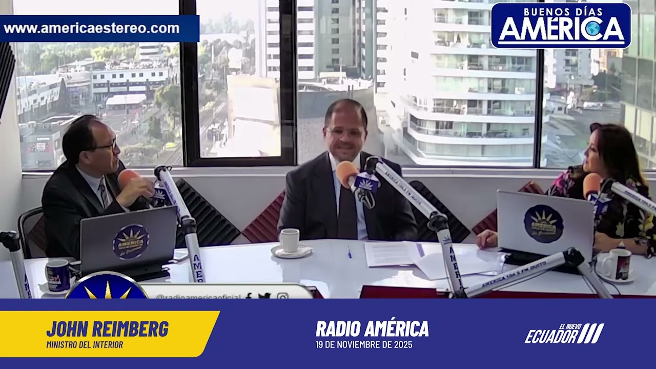 Entrevista Ministro del Interior John Reimberg en Radio América