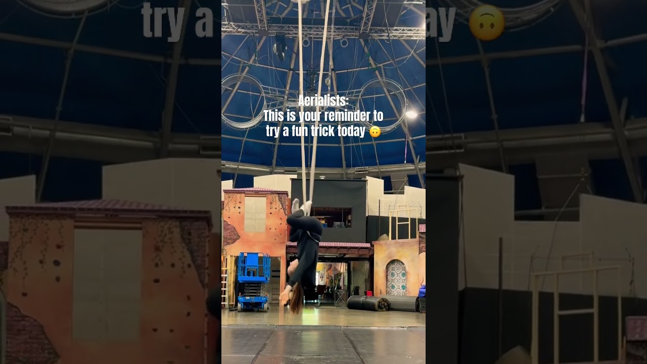 Aerial sling drop #aerial #drop #newtrick #circus #dailyreminder