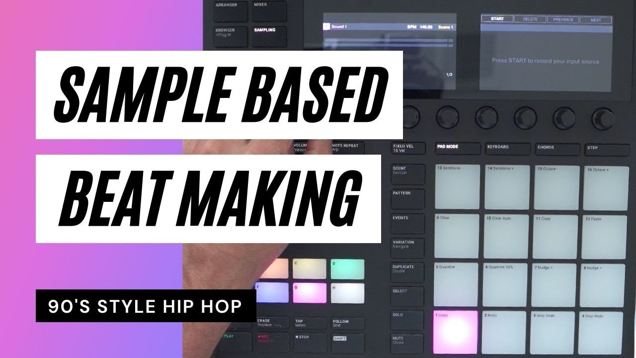 Maschine MK3 Beat Breakdown | Making A Grimey 90s Hip Hop Beat