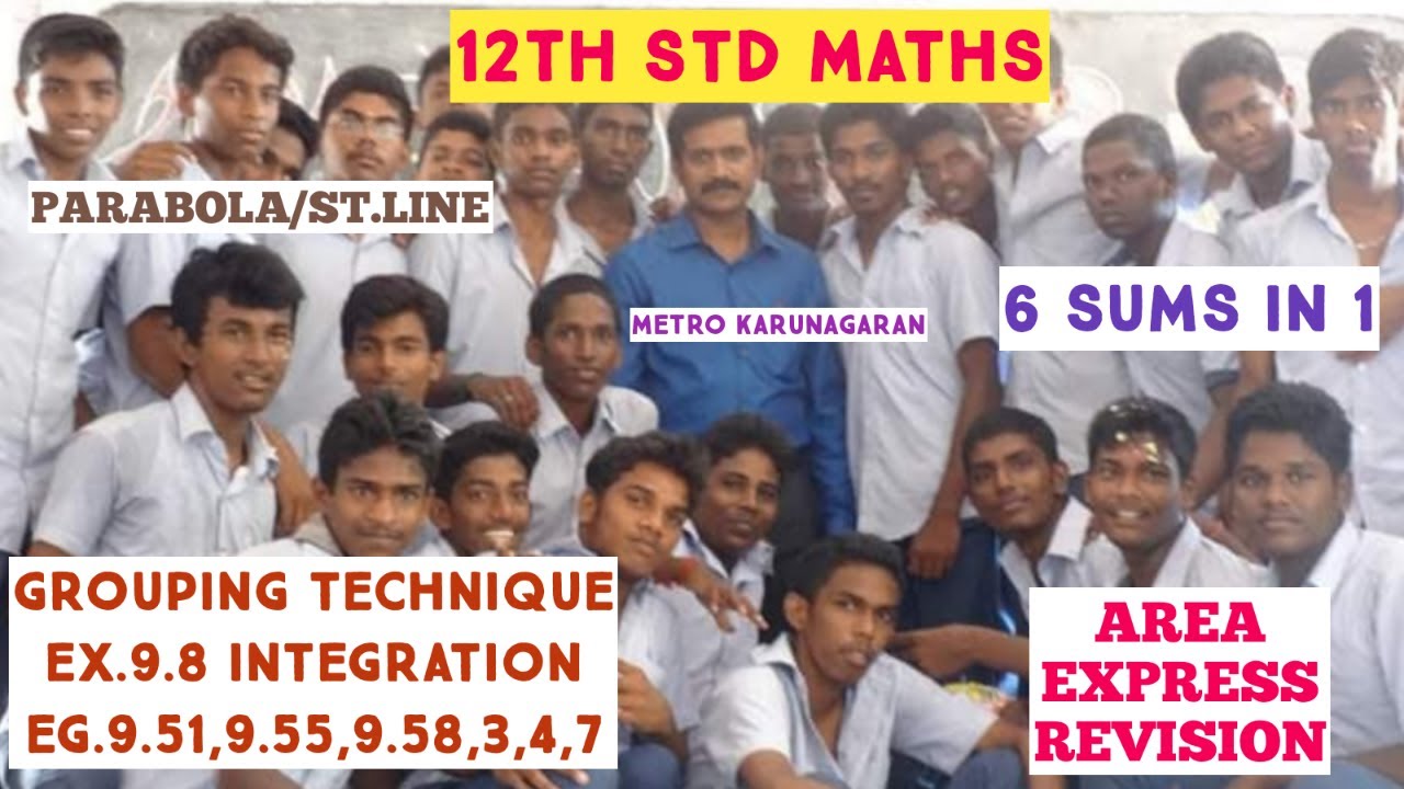 12th STD MATHS Ex.9.8 Sum no.3,4,7,eg 9.51, eg.9.55, eg.9.58 GROUPING TECHNIQUE| 6 SUMS IN 1|EXPRESS