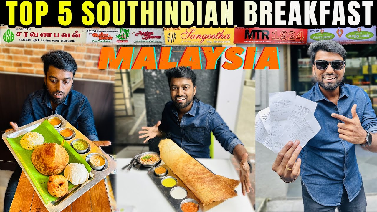 BEST EVER !! தமிழ் Breakfast Restaurants - Food Hunt - Malaysia Series EP-6