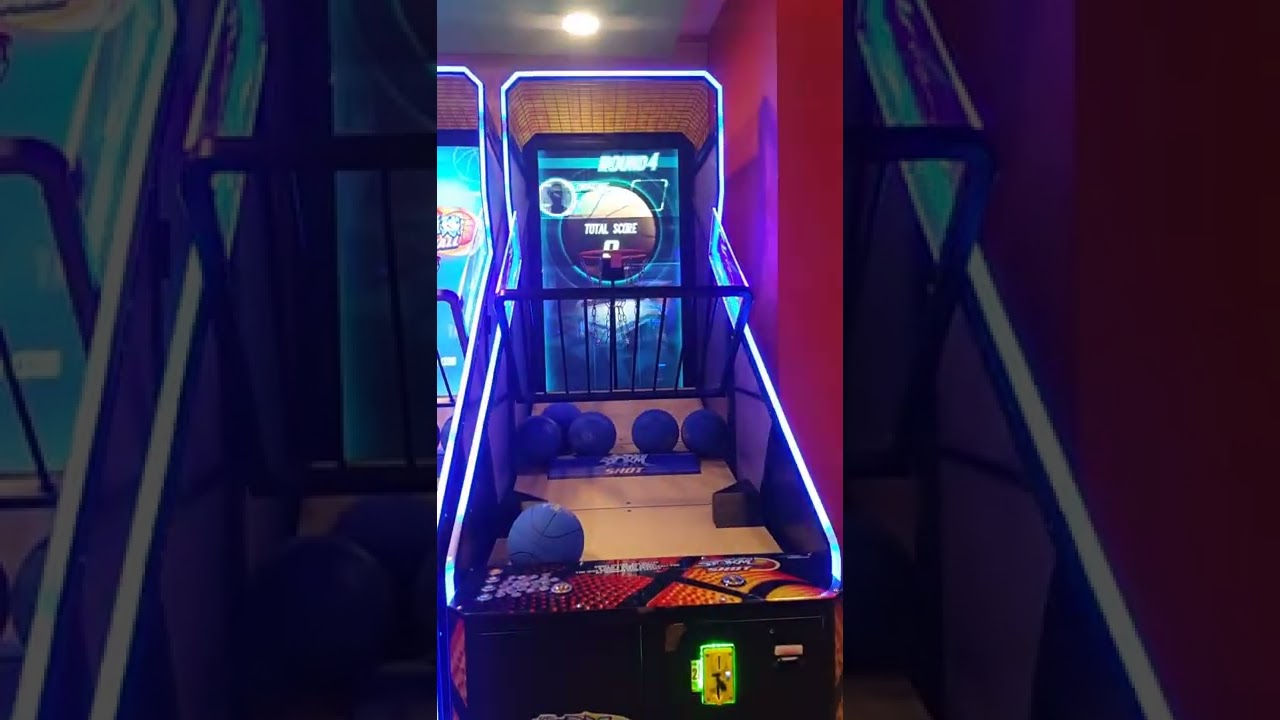SM MALL OF ASIA NORTH WING TOM'S WORLD PHILIPPINES STORM SHOT ARCADE BASKETBALL MACHINE 7 BALLS!