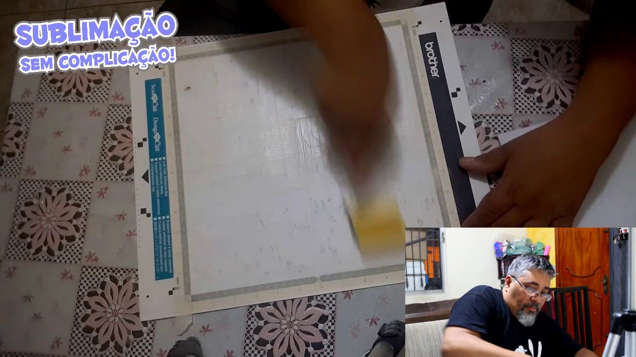 Como Colocar cola na Base de corte da scanCut