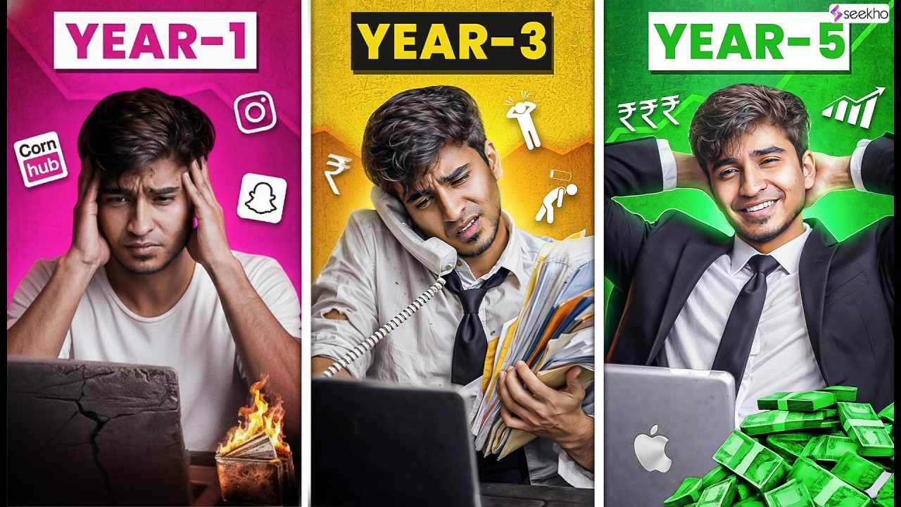 Why Don't Busy People Succeed? 5-Year Rule Truth  ft. Avinash Kumar #seekho