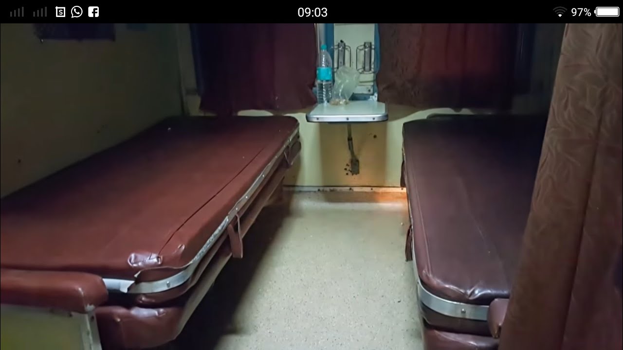 Second AC (2AC) Seats Layout of Train Coach, Coach Interiors,Indian Railway