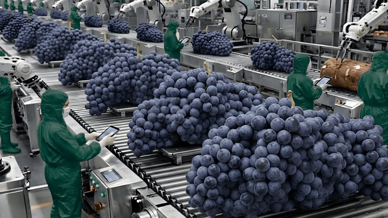 Inside a High-Speed Welch’s Grape Juice Plant: Vineyard Grapes to Bottled Purple Juice (Full Process