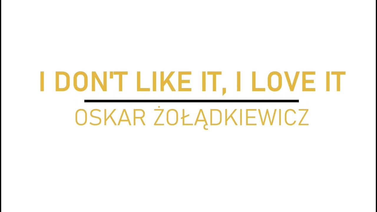 PRO-DANCE odc. 21, Oskar Żołądkiewicz, I don't like it