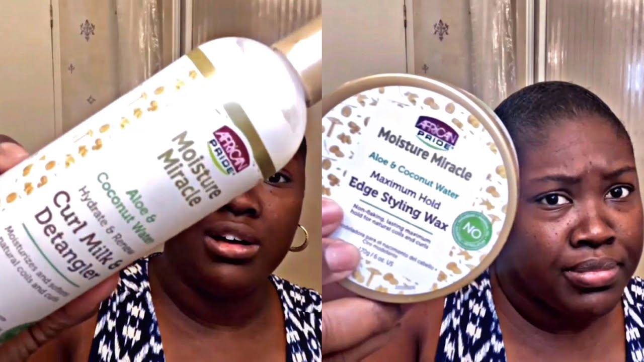 African Pride Moisture Miracle Curl Milk & Detangler | Edge Styling Wax