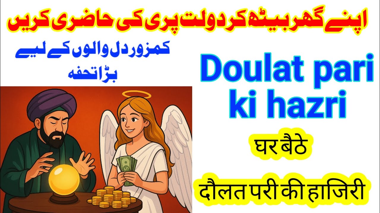 Daulat pari ki hazri ka Amal / Aamil ka  chilla aur Daulat wali pari ka hajir hona
