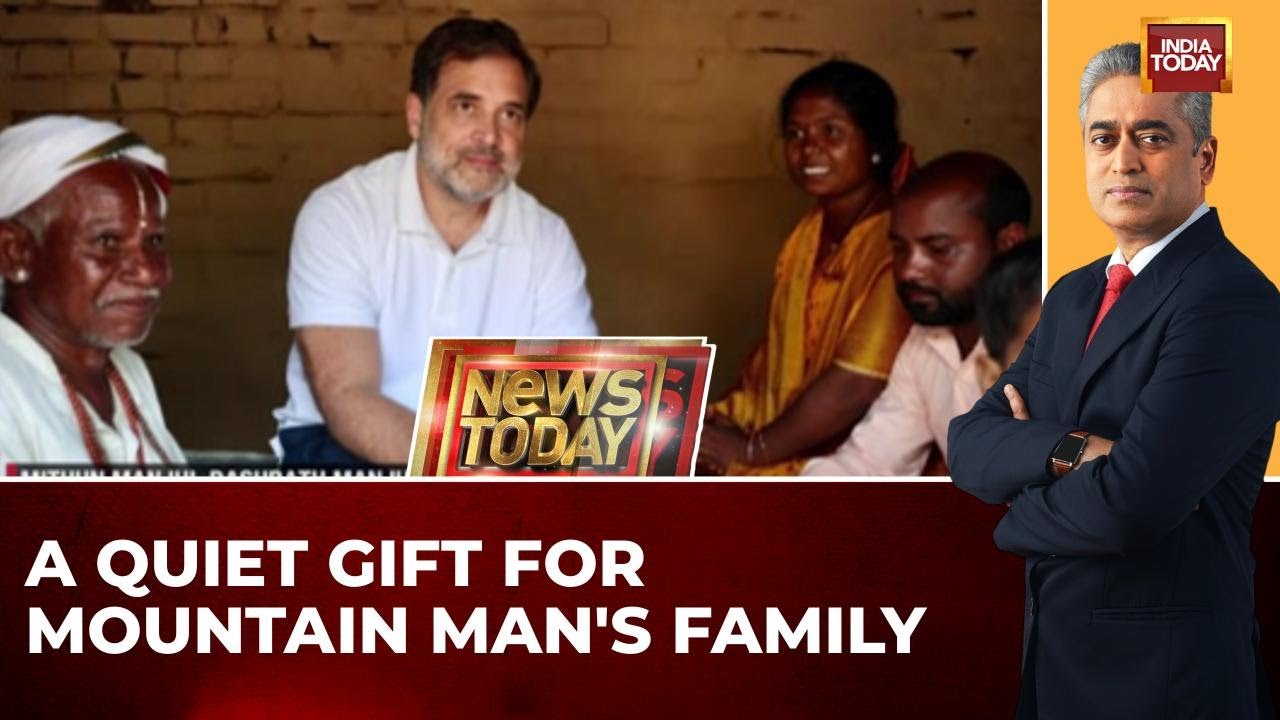 Rahul Gandhi Builds A House For 'Mountain Man' Dashrath Manjhi's Family In Bihar