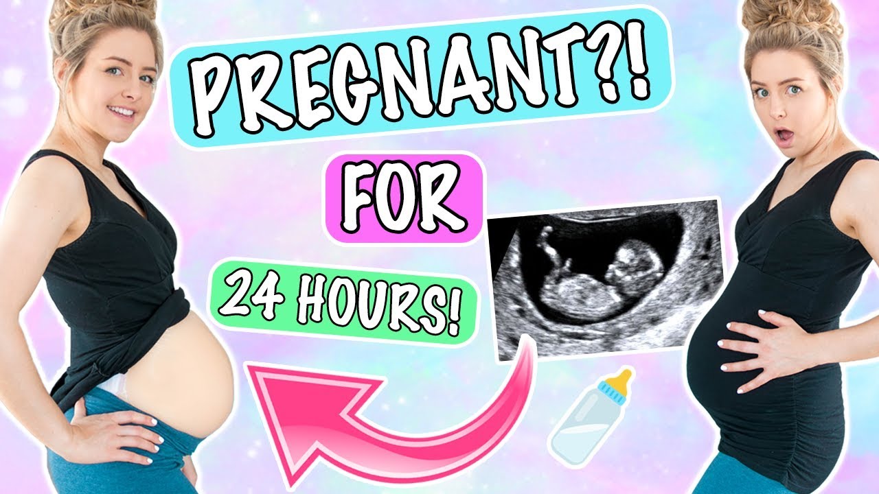 Pregnant For A Day ! 24 Hours With A Pregnancy Belly Challenge