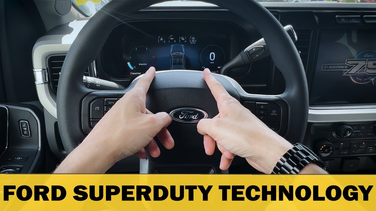 Ford SuperDuty Digital Cluster and Steering Wheel (2023-2024 models)