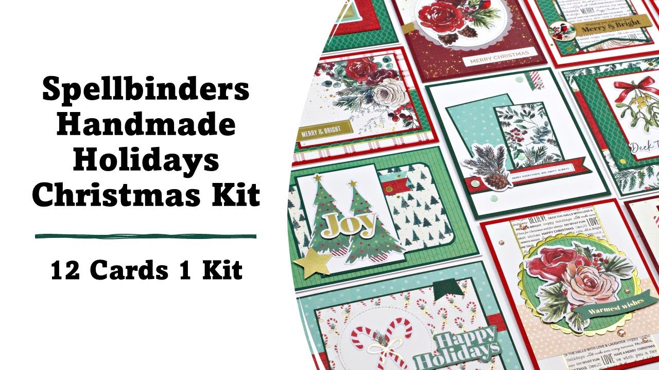 Spellbinders | Handmade Holidays Kit | 12 Cards 1 Kit