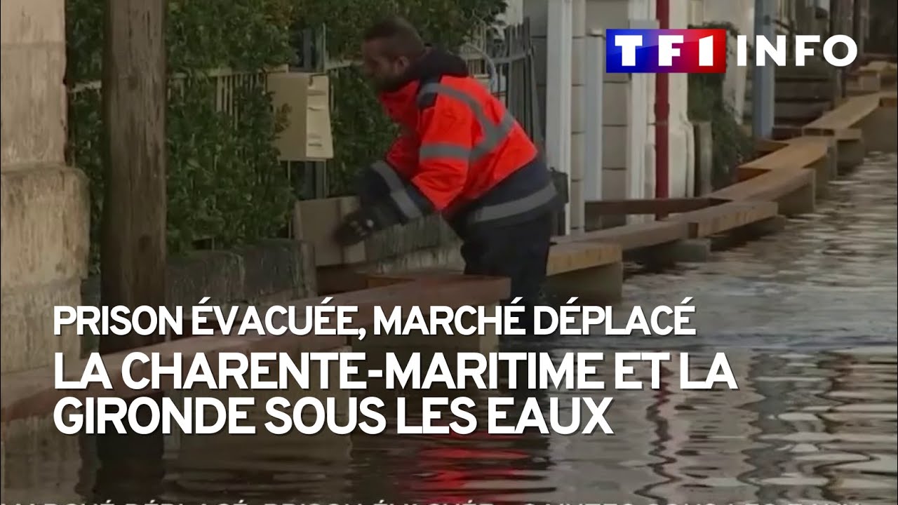 Prison évacuée, marché de Noël déplacé : la Gironde et la Charente-Maritime sous les eaux