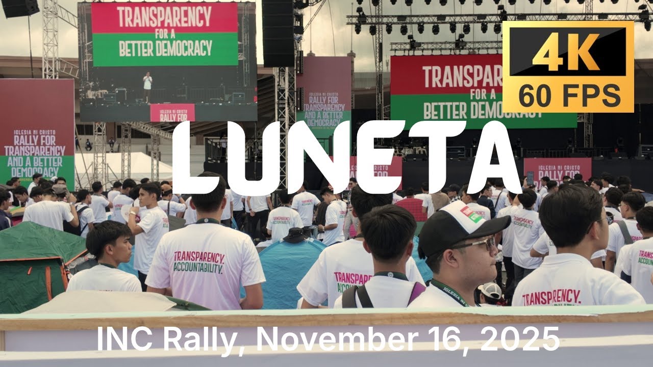 [4k24] Iglesia Ni Cristo Rally at Luneta 16-November-2025