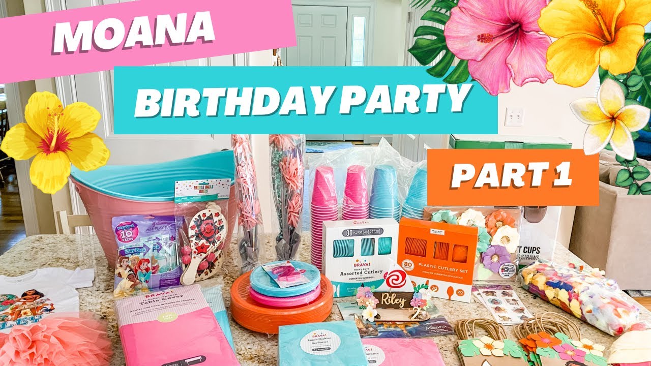 Moana Themed Birthday Party - Part 1 | Moana 2nd Birthday | Moana Party Decor | Birthday Party Prep