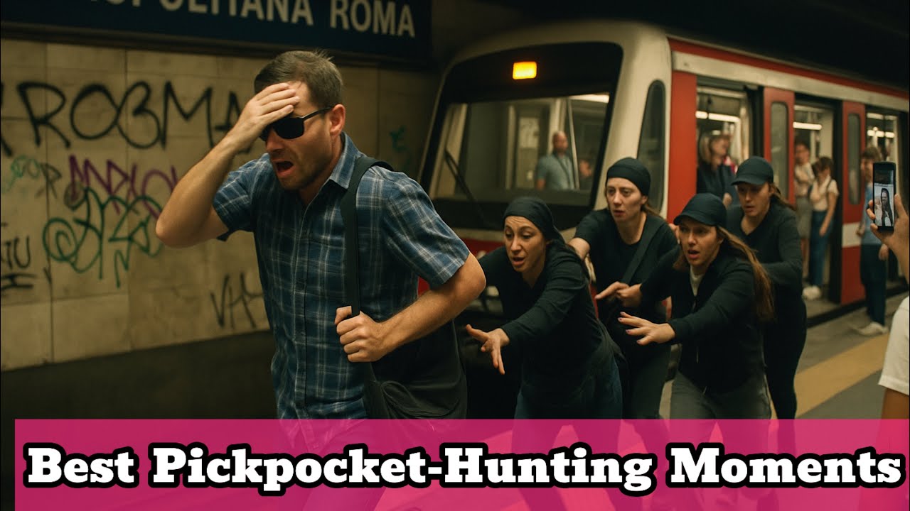 Best Pickpocket Hunting Moments in Metro in Rome ❌