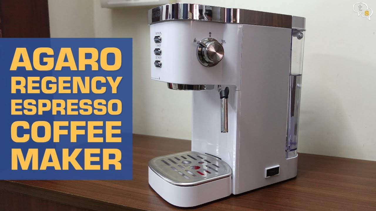 Кофеварка AGARO Regency Espresso | Заваривайте кофе дома в стиле бариста