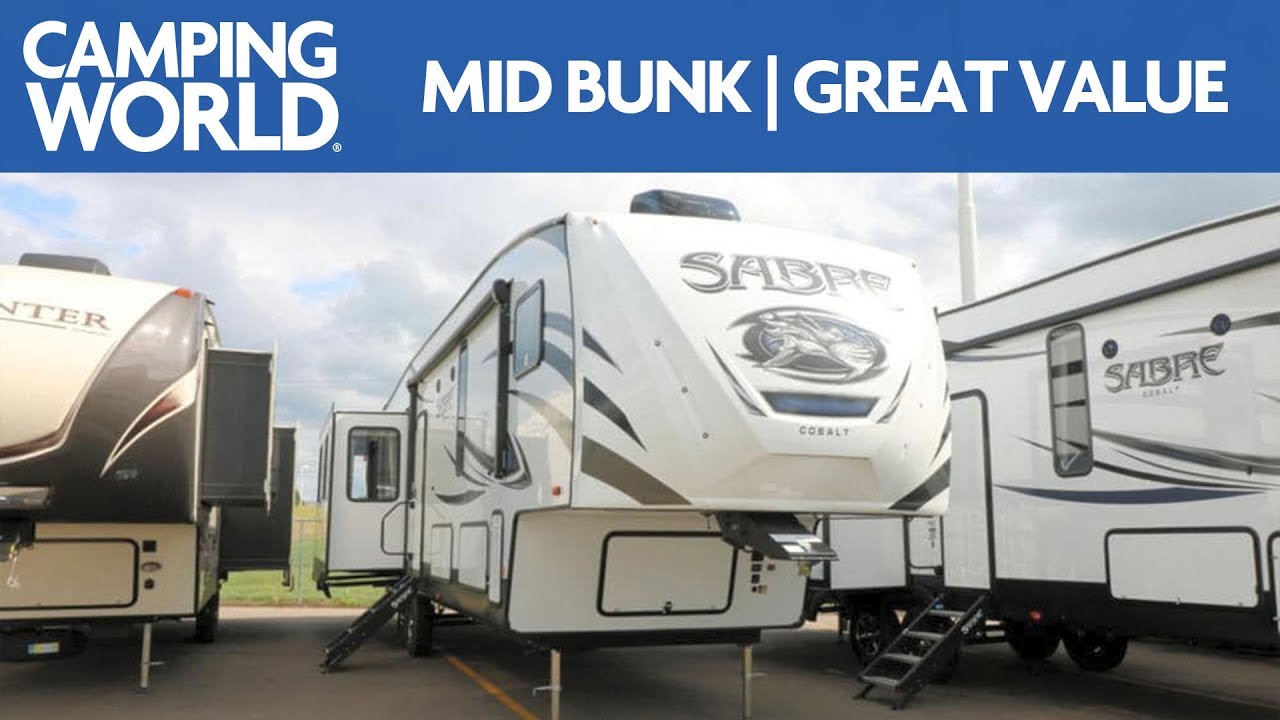 Forest River Sabre 36BHQ 2019 года | Обзор кемпинга Bunkhouse Fifth Wheel: Camping World