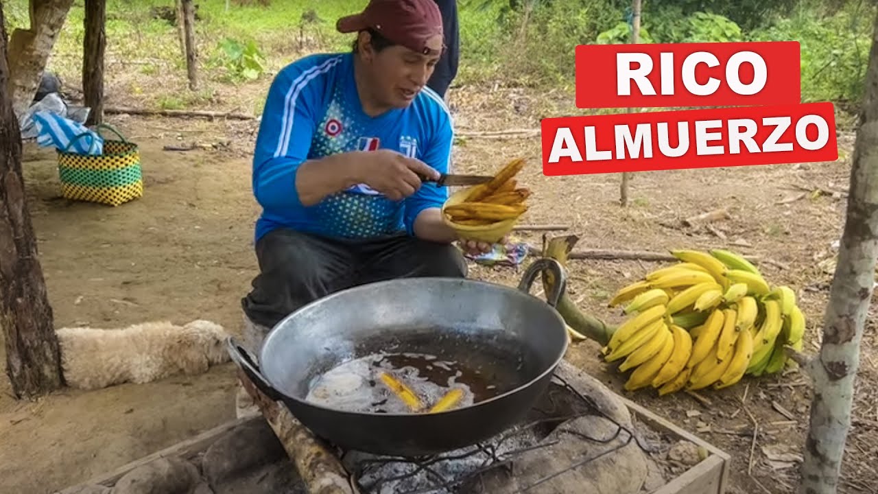 Hoy preparé chicharrones con plátanos maduros