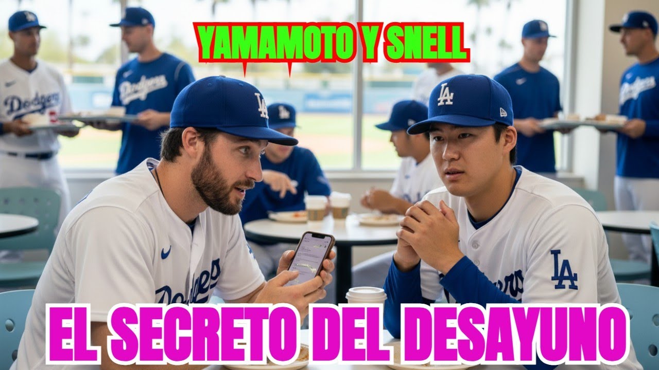 ¿Por qué Yamamoto y Snell desayunan juntos? Secreto del bullpen Dodgers.
