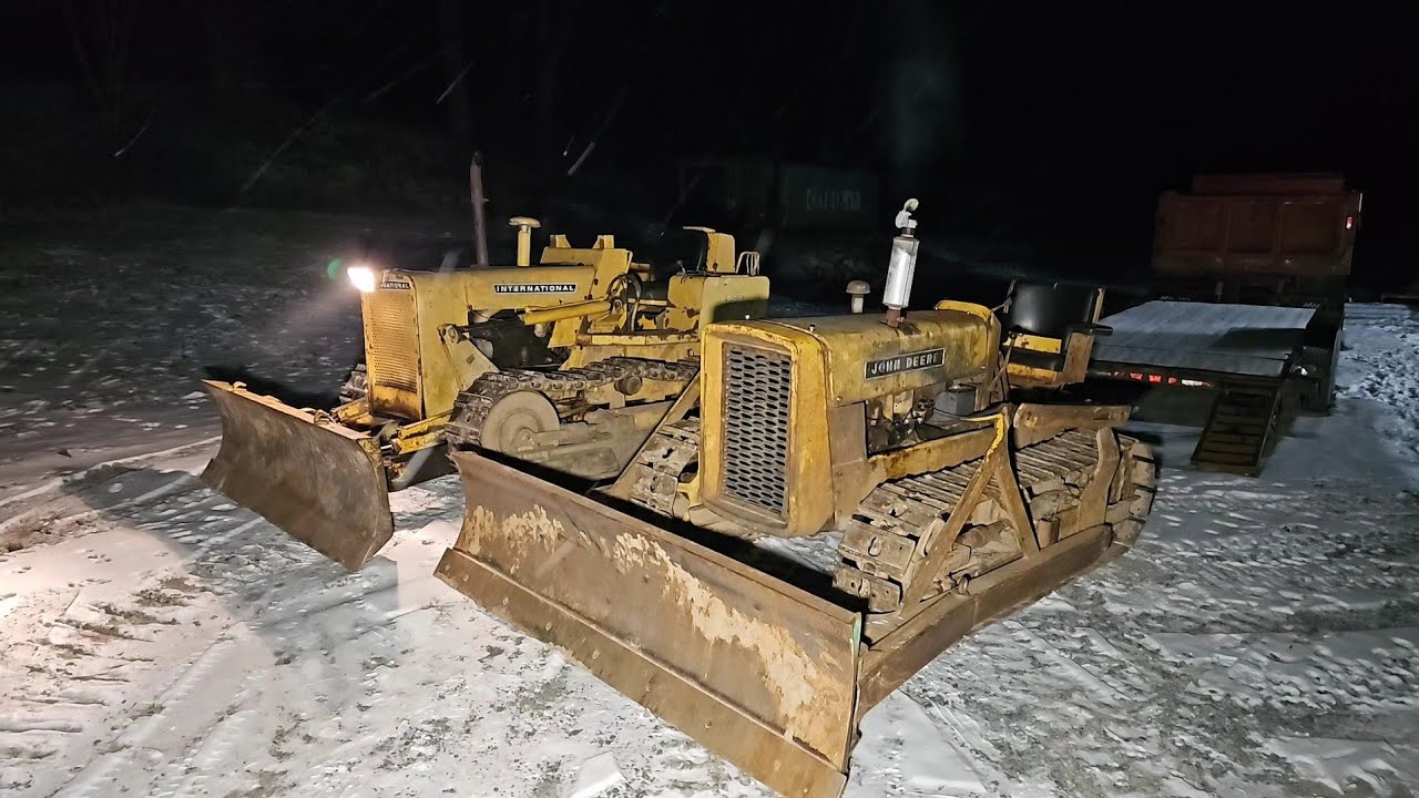 Testing the steering clutches on the IH 500C Dozer