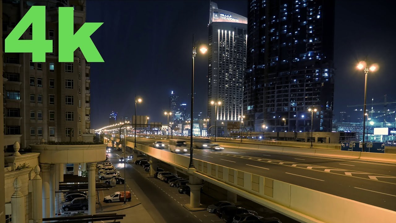 4K Night Traffic | Free Stock Footage | Free HD Videos - No Copyright