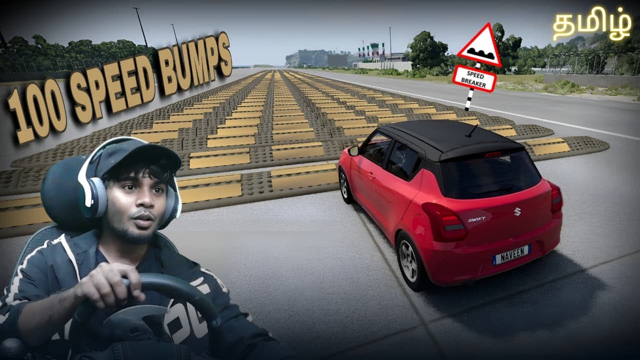 Indian Cars vs 100 Speed Breakers Challenge 😱 | BeamNG Drive