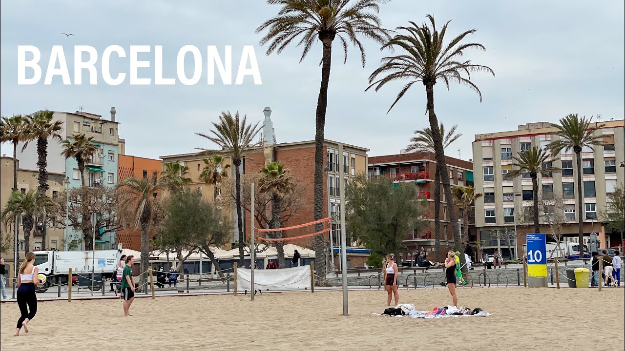4K - Barcelona, Spain Walking Tour 2022 - Barri Gotic, Rambla, Barceloneta