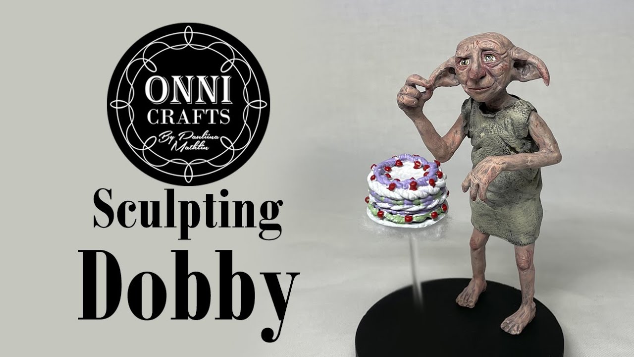 Sculpting Dobby from Harry Potter // Polymer Clay sculpture