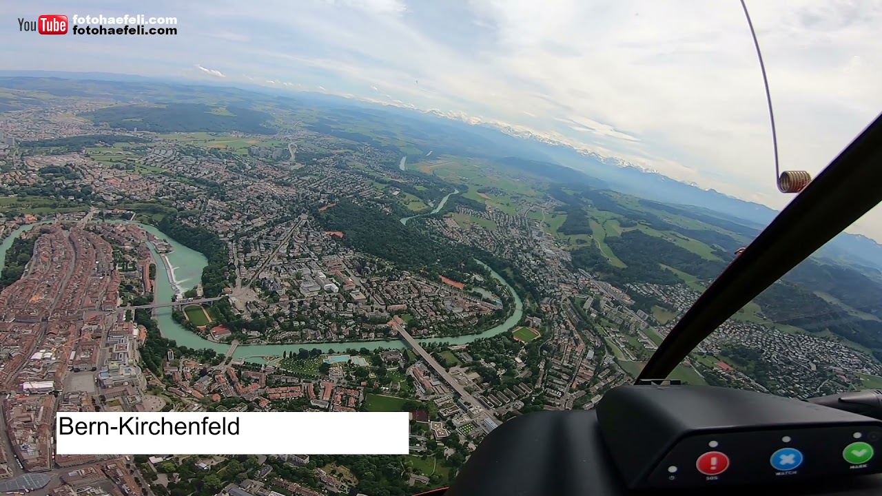 Helikopterflug Bern-Belp-Bern City-Belp