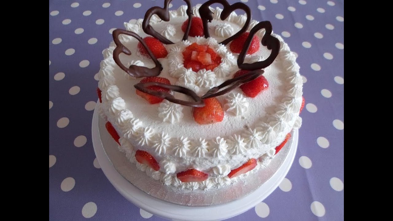 Tarta de fresas con nata Postres Mil