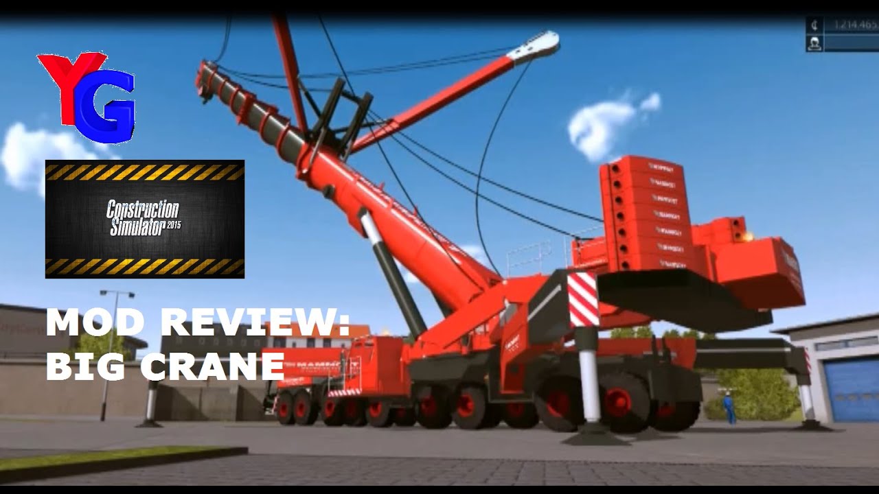 Construction Sim Mod Review #1 - Big Crane!