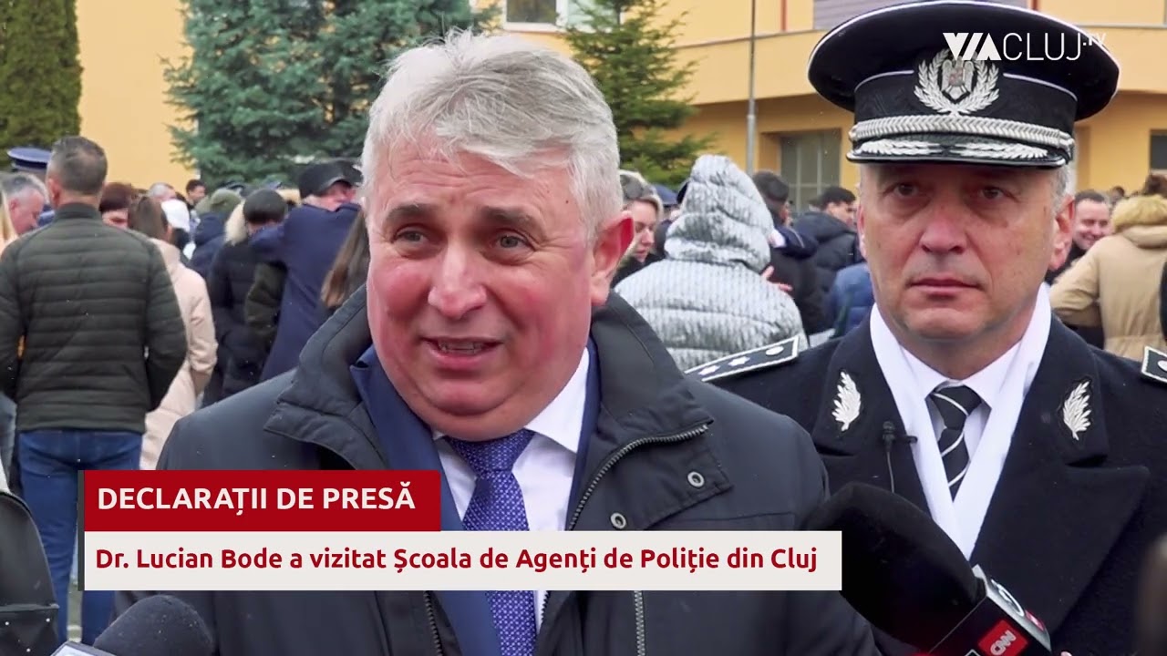 Dr Lucian Bode a participat la ceremonia de absolvire a Școlii de Agenți de Poliție