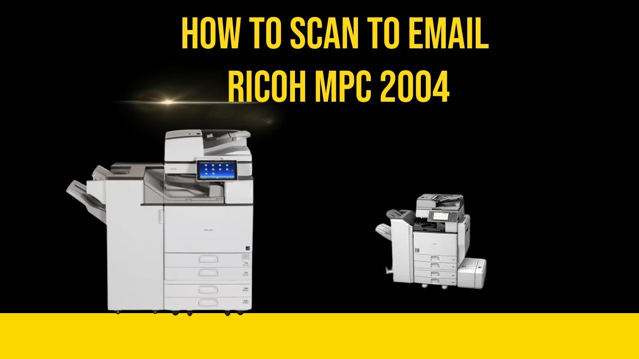 Как настроить сканирование в электронную почту на принтере Ricoh MPC 2004
