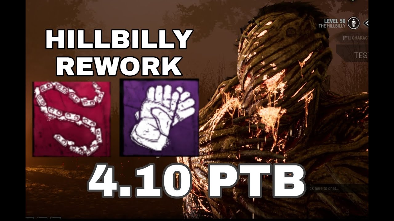 Dead By Daylight PTB 4.1.0 - Hillbilly Gameplay with new Lopro Chains and Pighouse Gloves