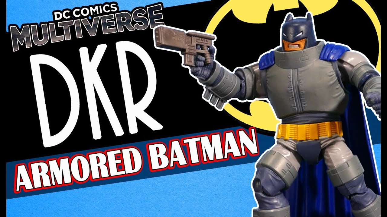 Mattel DC Comics Multiverse Dark Knight Returns Armored Batman Action Figure Unboxing Review