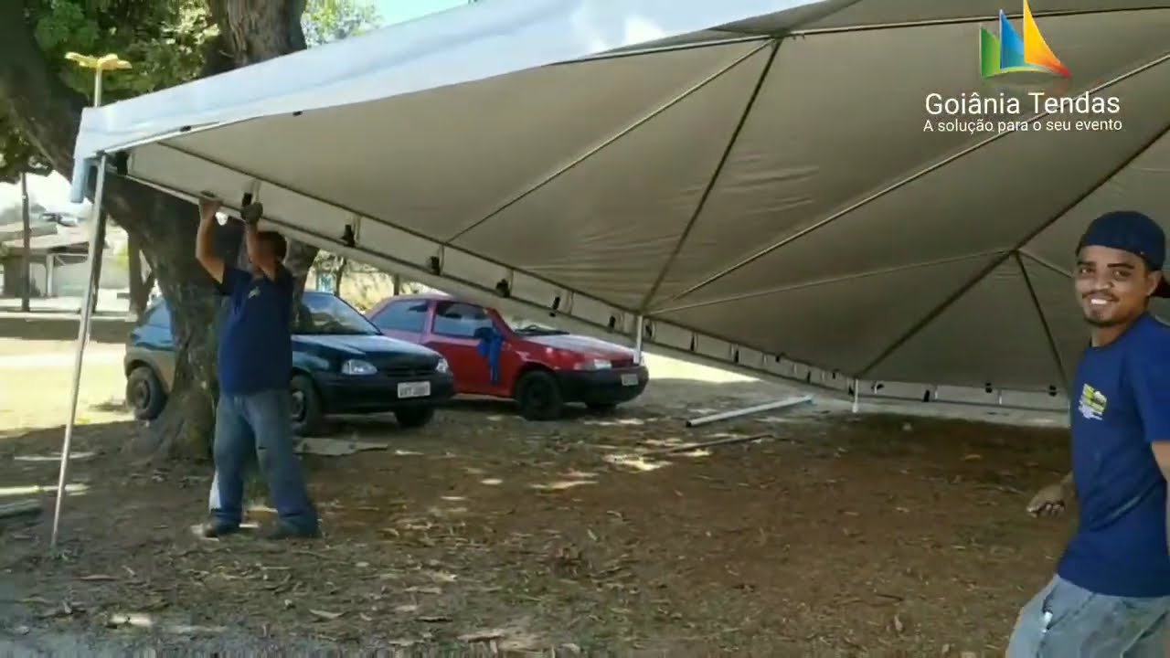 Montagem Tenda PIRAMIDAL 10x10 parte 2