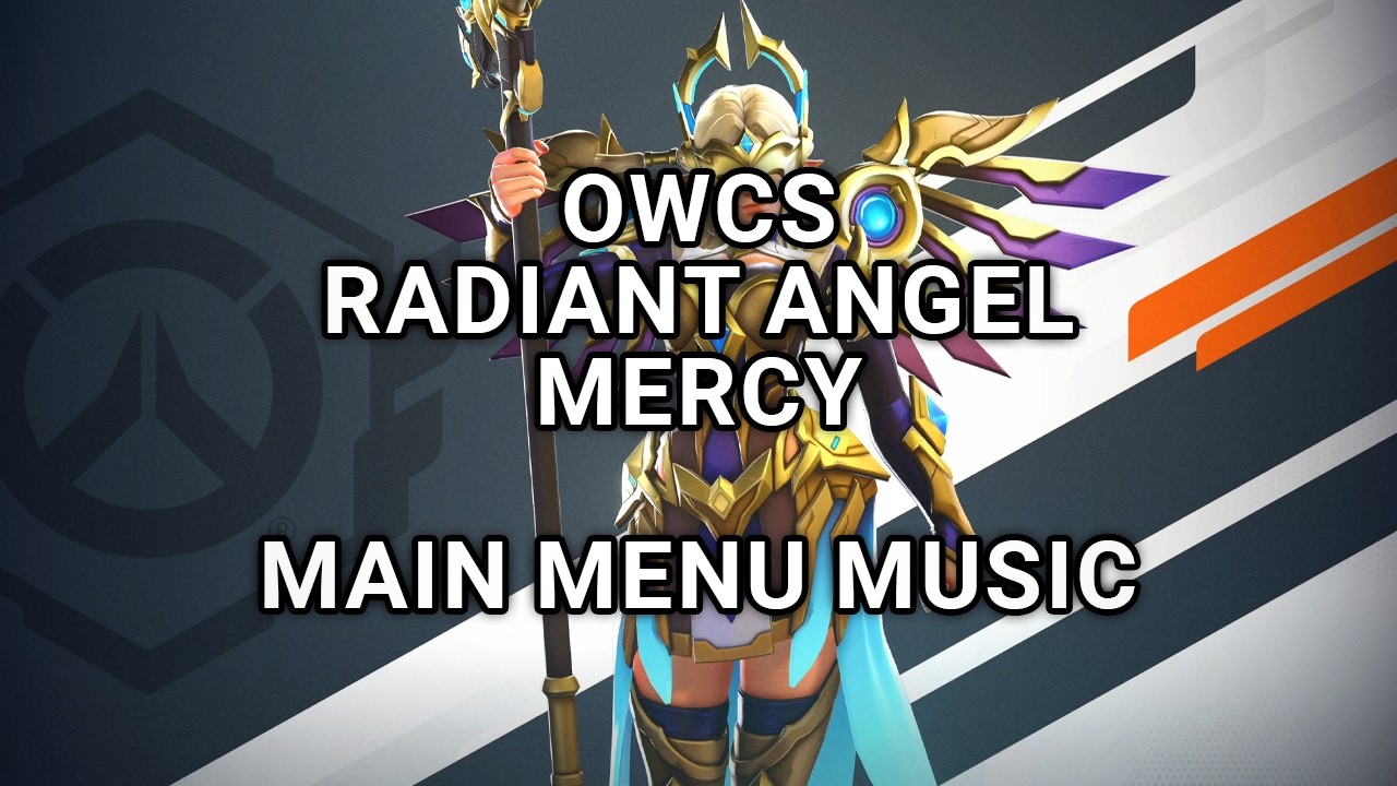 Overwatch 2 Season 17 - OWCS Radiant Angel Mercy Main Menu Title Screen & Music OW2