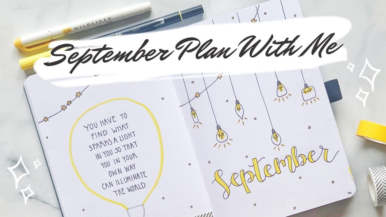 PLAN WITH ME | September 2019 Bullet Journal Set Up