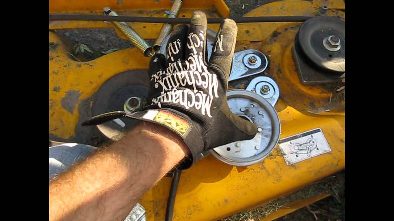 Cub Cadet Mower Belt (coming off) Deck Fix LT 1045 Part 1