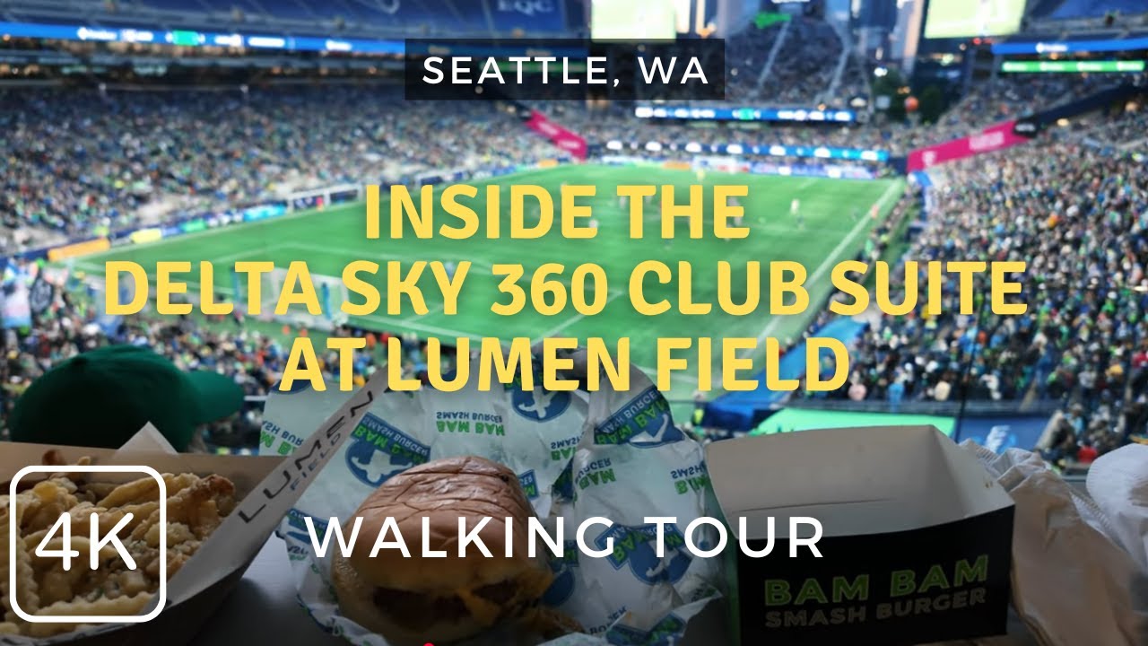 Exploring Lumen Field From the Delta Sky 360 Club at a Seattle Sounders Game | Walking Tour 2025