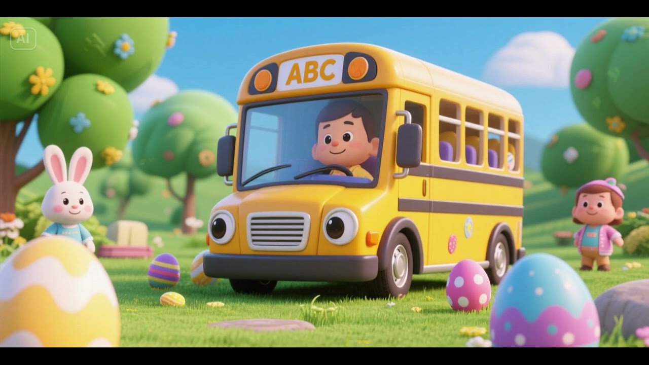 ABC Bus Easter Egg Hunt 🚌🥚🔤 | Nursery Rhymes & Kids Songs