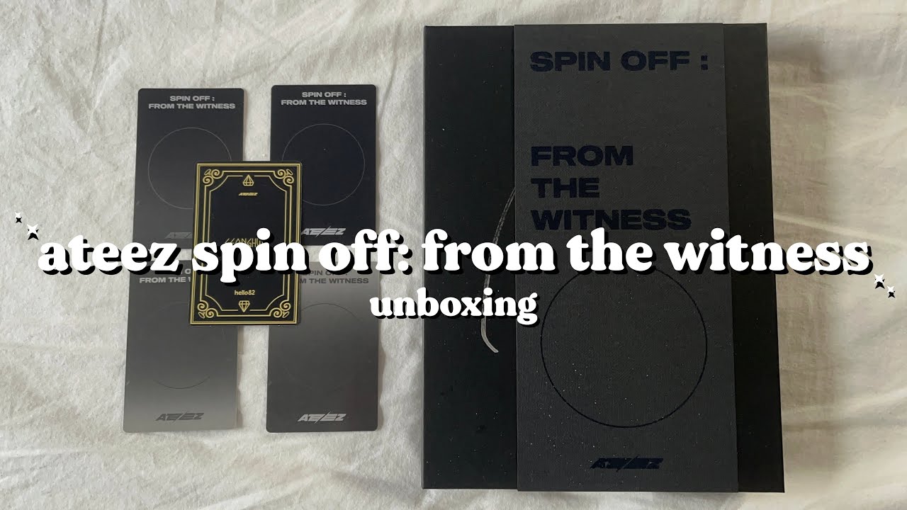 unboxing ateez spin off: from the witness ✧ signed hello82 jewelry version!
