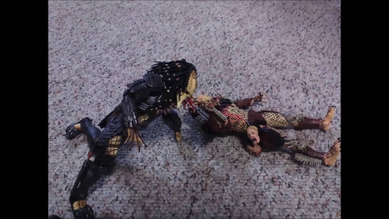 Scar Predator vs Bad Blood Predator (Stop Motion Fight)