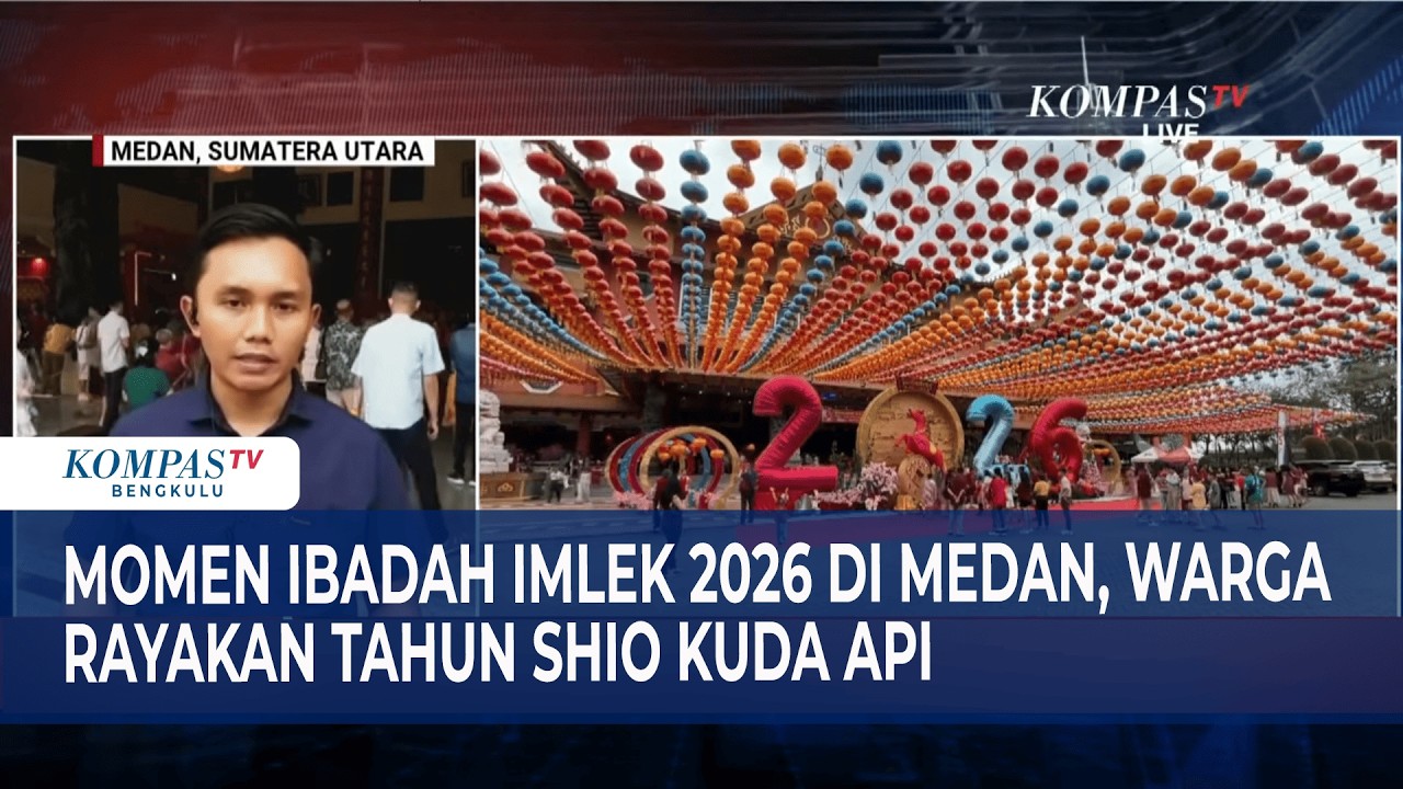 Momen Ibadah Imlek 2026 di Medan, Warga Rayakan Tahun Shio Kuda Api